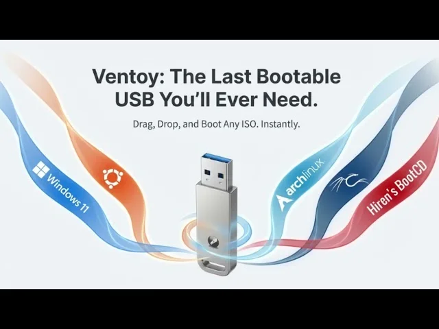 Ventoy as a single bootable USB carrying multiple system images
